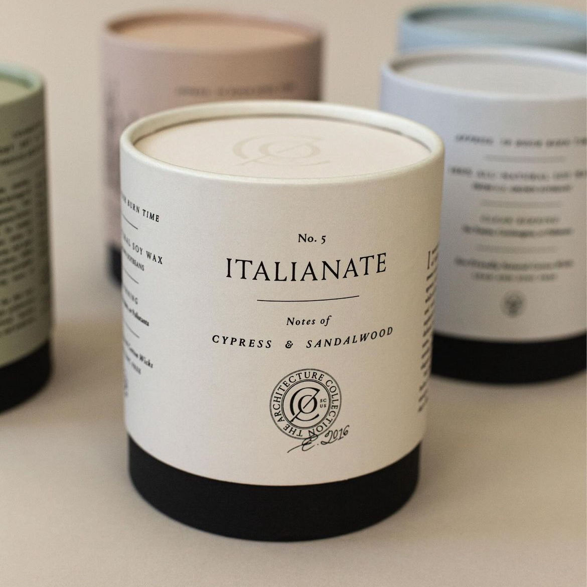 مخصص فارغة كرافت ورقة أنبوب التعبئة والتغليف اليدوية شمع الصويا شمعة جرة زجاجية اسطوانة فاخرة ورقة صندوق أنبوب دائري للشموع