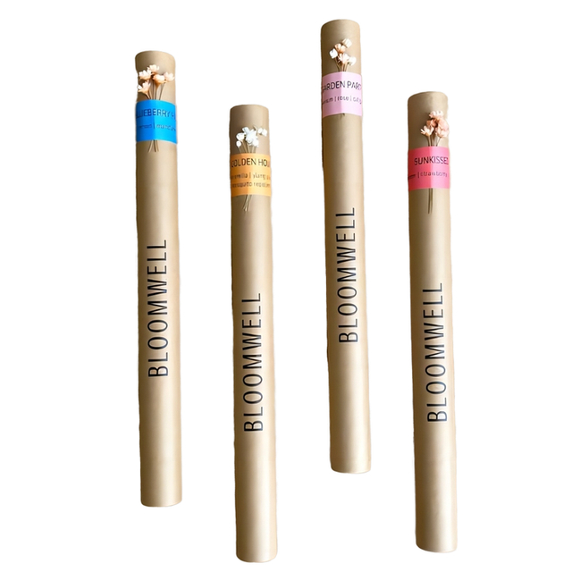 التعبئة والتغليف ورقة جولة اسطوانة العطور صديقة للبيئة تصميم مخصص جولة ورقة أنبوب التعبئة والتغليف للبخور