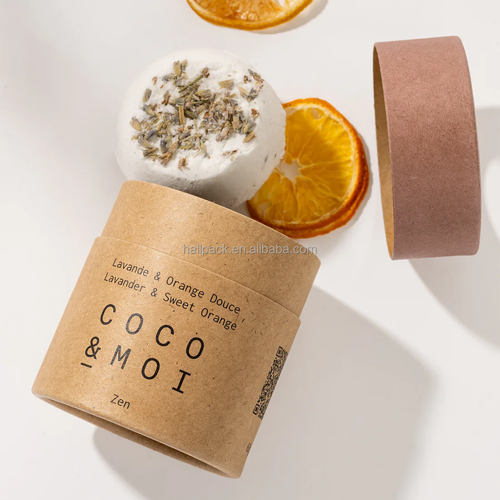 طباعة مخصصة التعبئة والتغليف علبة كرتون اسطوانة حزمة المكسرات القهوة الشاي ورقة أنبوب التعبئة والتغليف