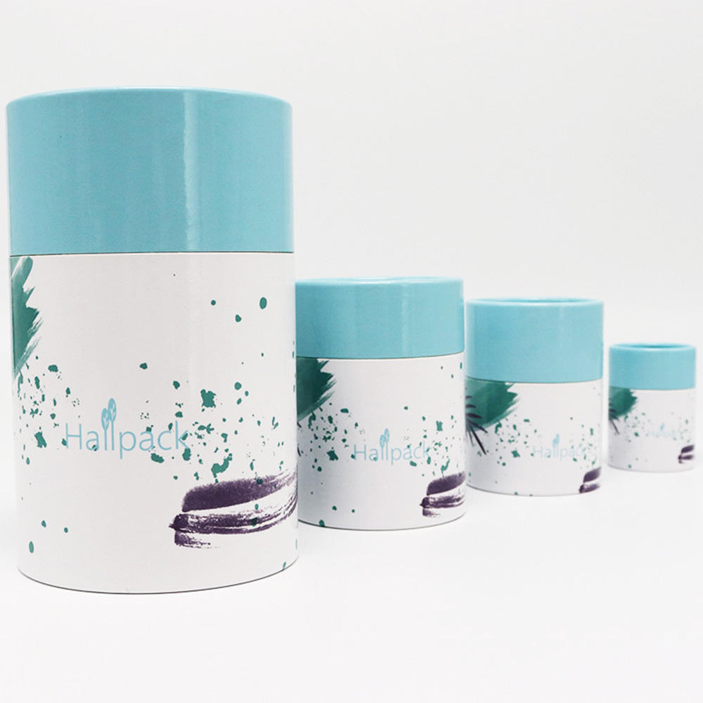 القابلة للتحلل الغذاء الصف القهوة اسطوانة التعبئة والتغليف ايكو مخصص جولة ورق الكرافت أنبوب التعبئة والتغليف للشاي