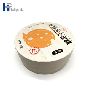 تصميم مخصص صديق للبيئة من الورق المقوى للطعام صندوق أسطواني معبأ في أنبوب ورقي لكعكة الشوكولاتة