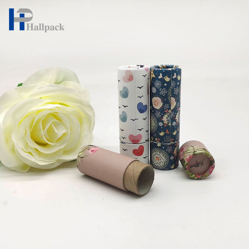 الجملة 0.3oz كرافت ايكو الغذاء الصف الورق المقوى أنبوب جولة ورق الحرف بلسم الشفاه التعبئة والتغليف للحرف اليدوية والمشاريع