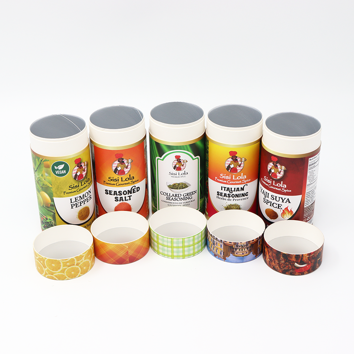 صديقة للبيئة مخصصة الغذاء الصف كرتون اسطوانة مربع ورقة أنبوب التعبئة والتغليف للتغذية قسط الذواقة التوابل