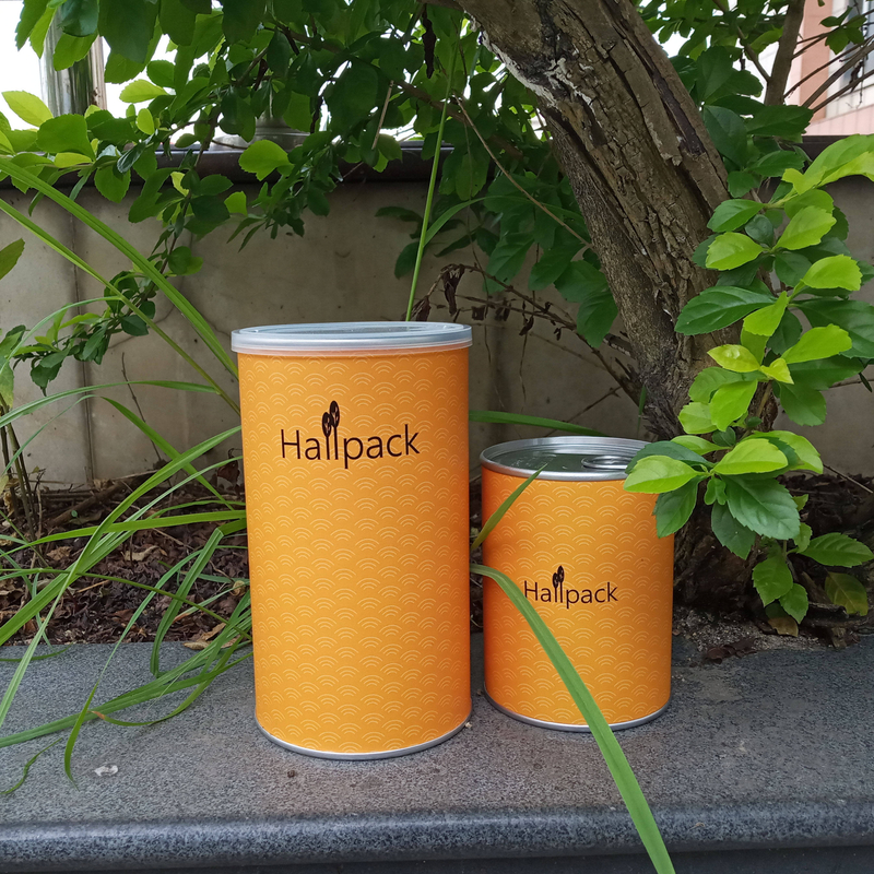 الجملة المعاد تدويرها شعار مخصص طباعة الورق المقوى اسطوانة التعبئة والتغليف ورقة أنبوب مربع مع غطاء طويل الحديد الشاي القهوة شمعة