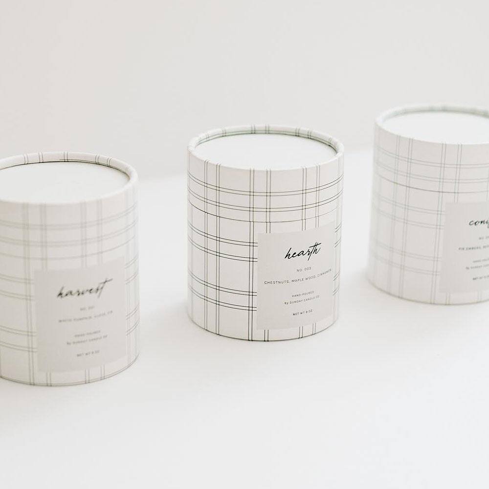 الجملة شعار مطبوع مخصص اسطوانة جولة شمعة ورقة أنبوب التعبئة والتغليف وصندوق