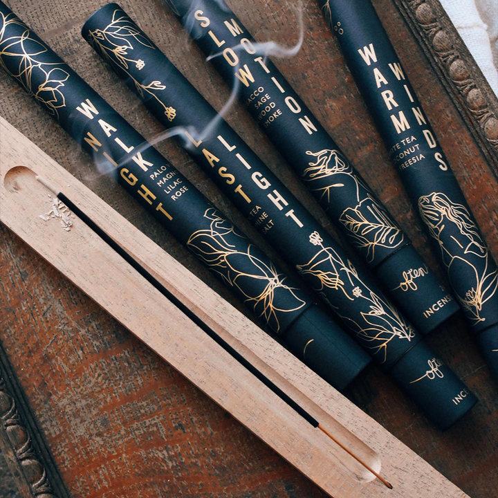 صديقة للبيئة تصميم مخصص جولة ورقة أنبوب التعبئة والتغليف للبخور التعبئة والتغليف المخصصة أنبوب التعبئة والتغليف اسطوانة قابلة للتحلل