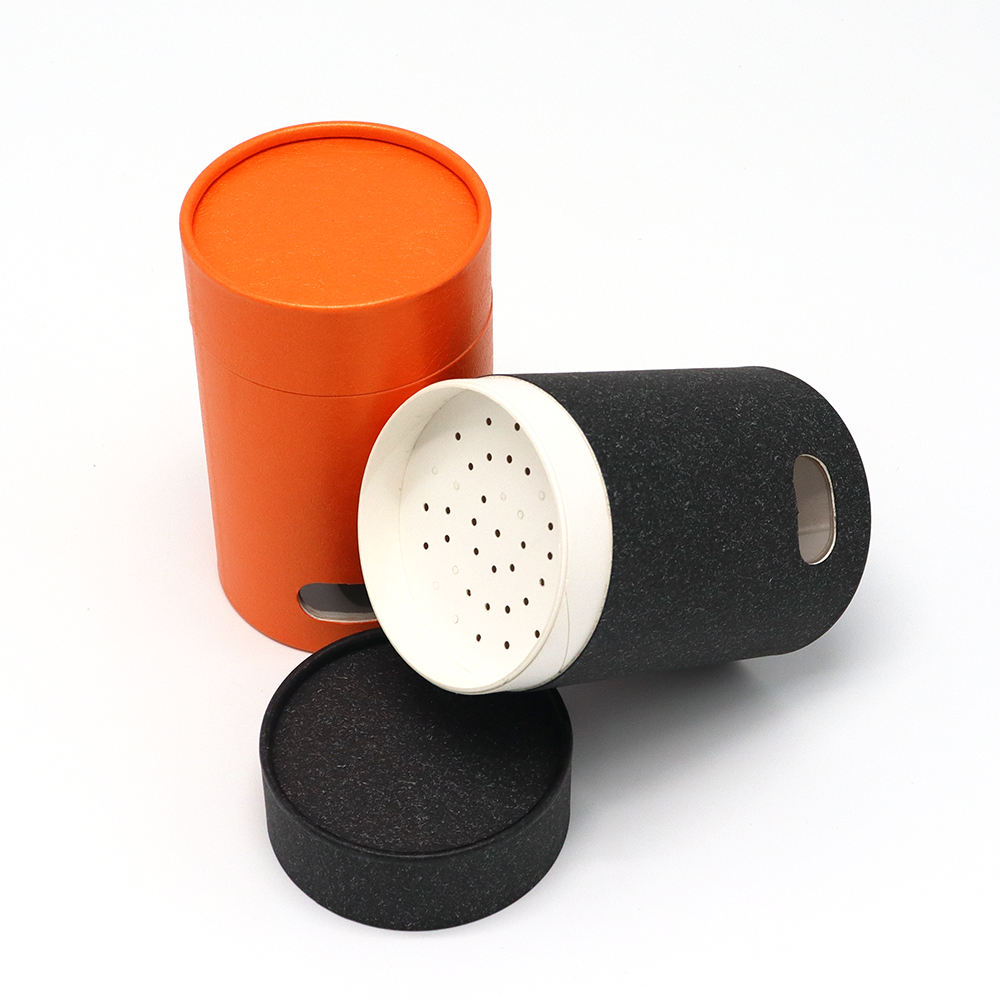 أنبوب منخل الورق المنسوج من الورق المقوى المعاد تدويره لمسحوق الطعام