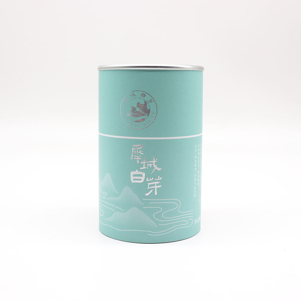 صديقة للبيئة التعبئة والتغليف التعميم الشاي المطبوعة شعار صناديق أنبوب تصميم مخصص ورقة اسطوانة هدية مربع