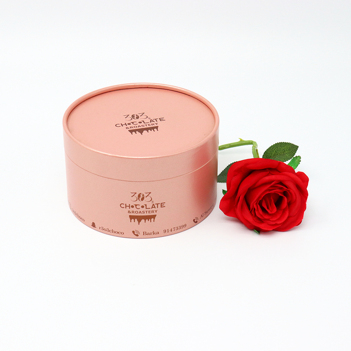 صديقة للبيئة مخصصة للأغذية التعبئة والتغليف من الورق المقوى اسطوانة مربع أنبوب التعبئة والتغليف للخبز كعكة كوكي الشوكولاته