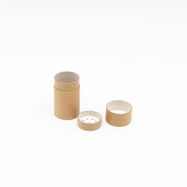 صديقة للبيئة مخصصة الغذاء الصف كرتون اسطوانة مربع ورقة أنبوب التعبئة والتغليف مع غربال شاكر للتوابل الذواقة التوابل