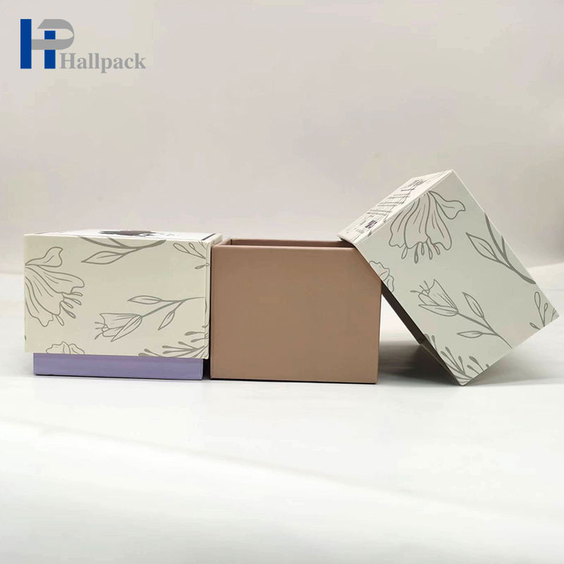 التعبئة والتغليف المخصصة هدية حزمة مربع غطاء مسطح كرافت ورقة شمعة مربع