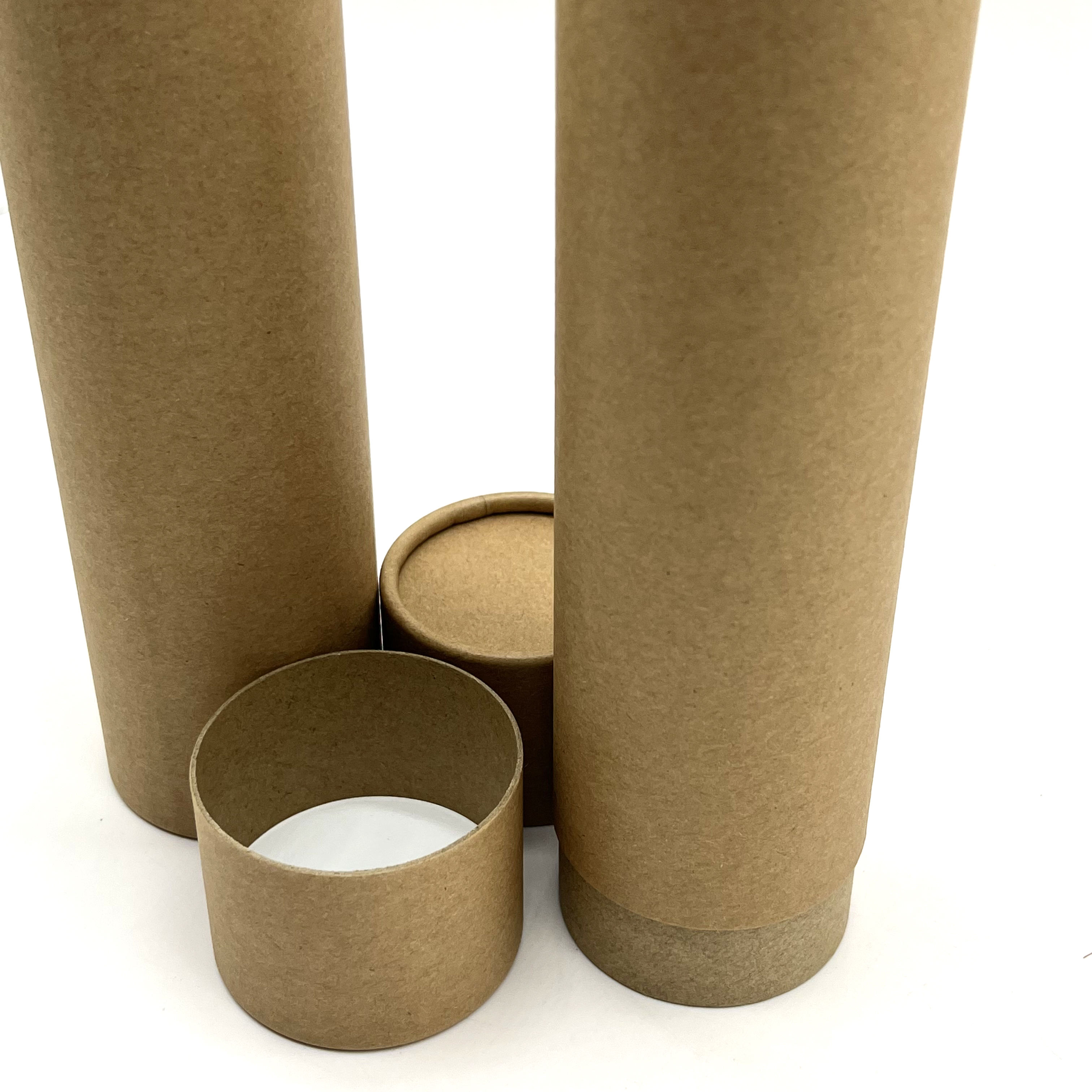 أنبوب ورقي مستدير من كرافت بني، بلسم ورقي لملء أنبوب الورق