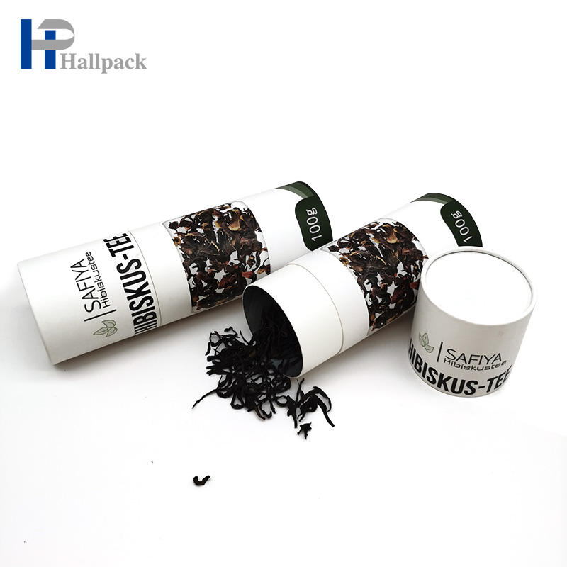 مخصص تسمية ملصق ورقة أنبوب الشاي الغذاء ورقة أنبوب التعبئة والتغليف