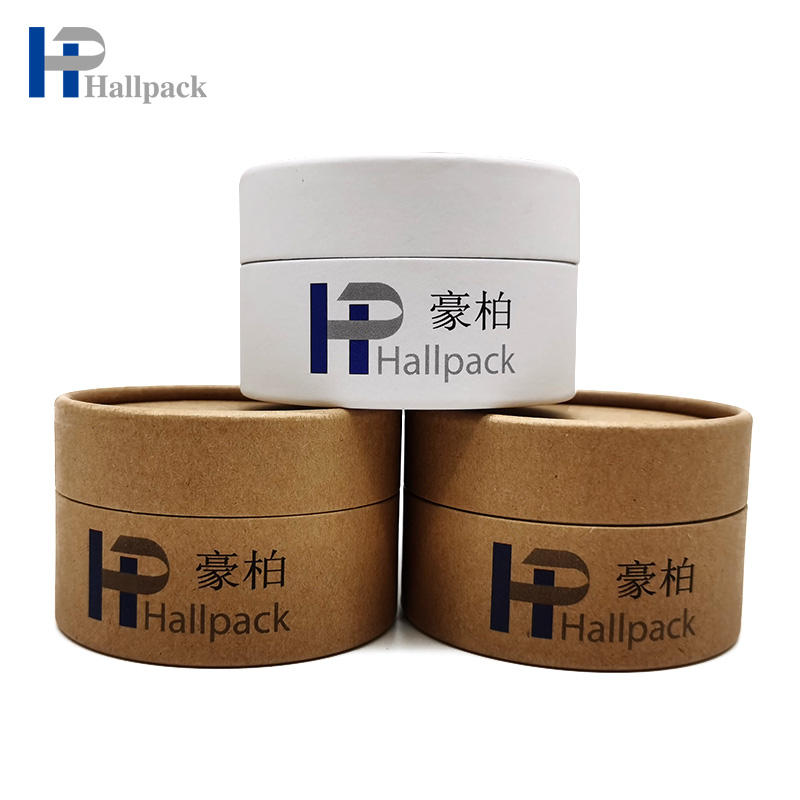 علبة هدية أنبوب ورق التغليف جيلي رماد كرافت أنبوب ورق دائري