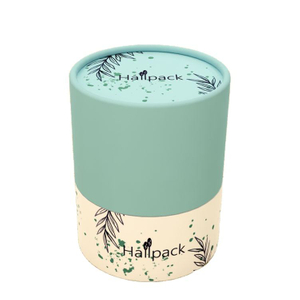 المعاد تدويرها كرافت الورق المقوى تي شيرت التعبئة والتغليف صناديق أنبوب ورقة كرافت مستديرة قابلة للتحلل الحيوي مع النقش لتخزين مستحضرات التجميل