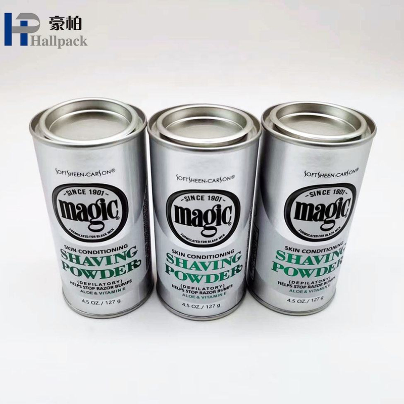 تخصيص طباعة أنبوب الورق المقوى القابل للتحلل الحيوي على شكل دائري مع غطاء حديدي