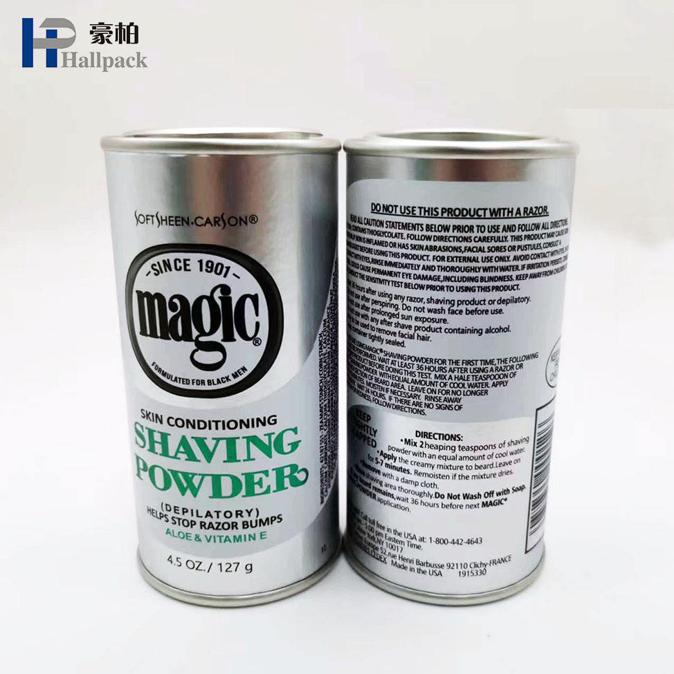 تخصيص طباعة أنبوب الورق المقوى القابل للتحلل الحيوي على شكل دائري مع غطاء حديدي