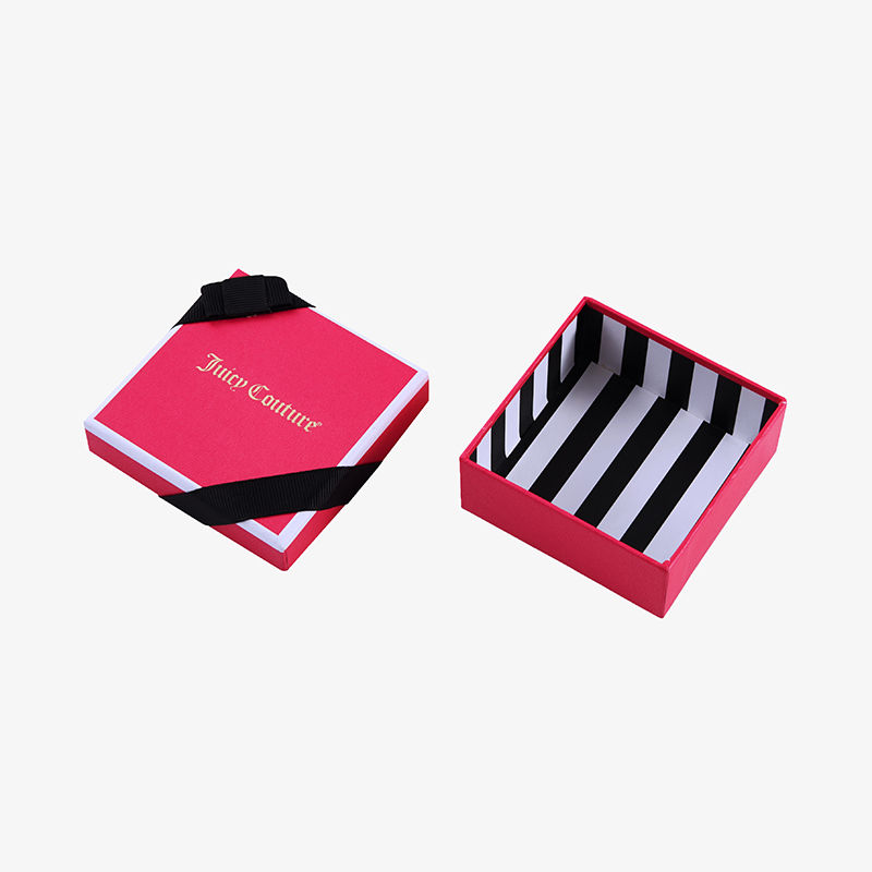 صندوق هدايا حلوى الزفاف الصغير الفاخر صندوق صلب لامع مع تصفيح لامع من رقائق الذهب ومعالجة الطباعة التلاشي