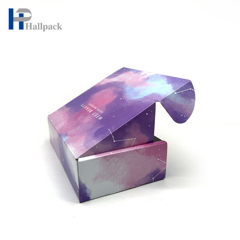 OEM مخصص الفن ورقة صديقة للبيئة قوس قزح لون ورق التغليف مربع