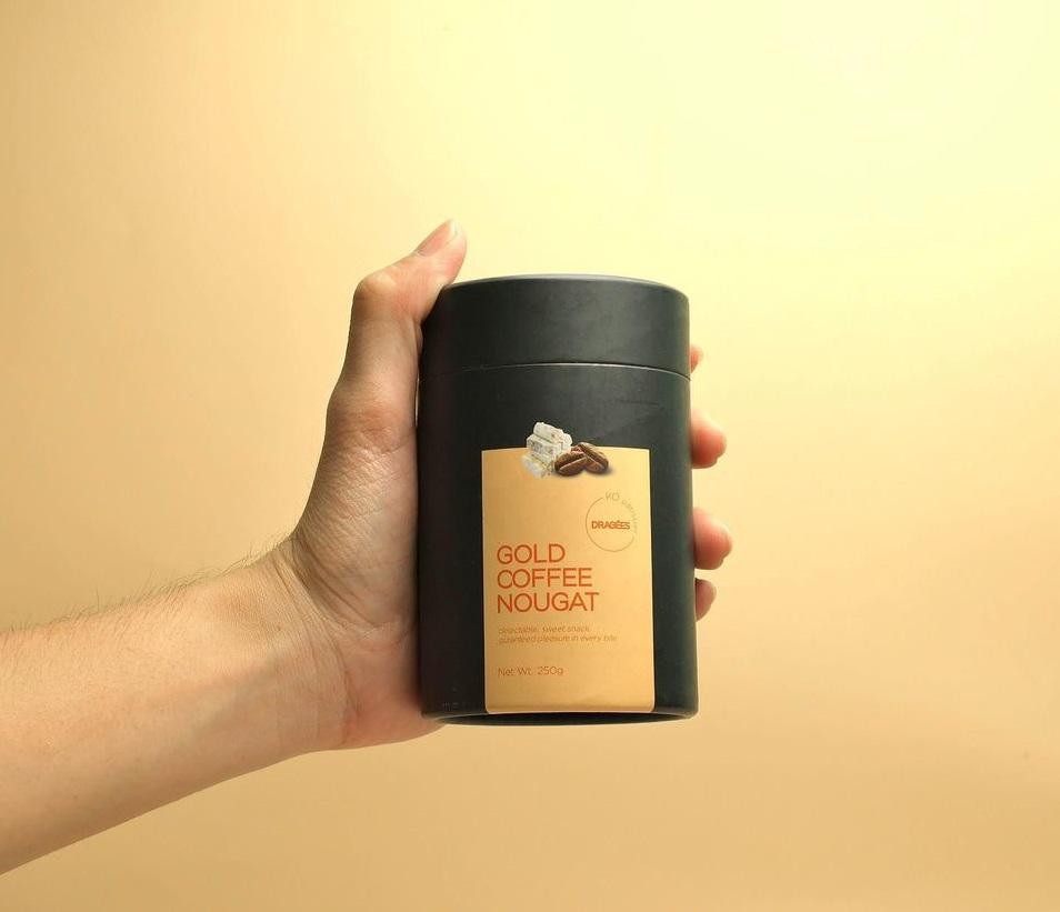 صديقة للبيئة الغذاء الصف الجودة جولة التعبئة والتغليف ورقة أنبوب من الورق المقوى لمسحوق البروتين / القهوة