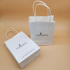 حجم مخصص حزمة ورقة التعامل مع كيس ورقي حقيبة تسوق ورق الكرافت