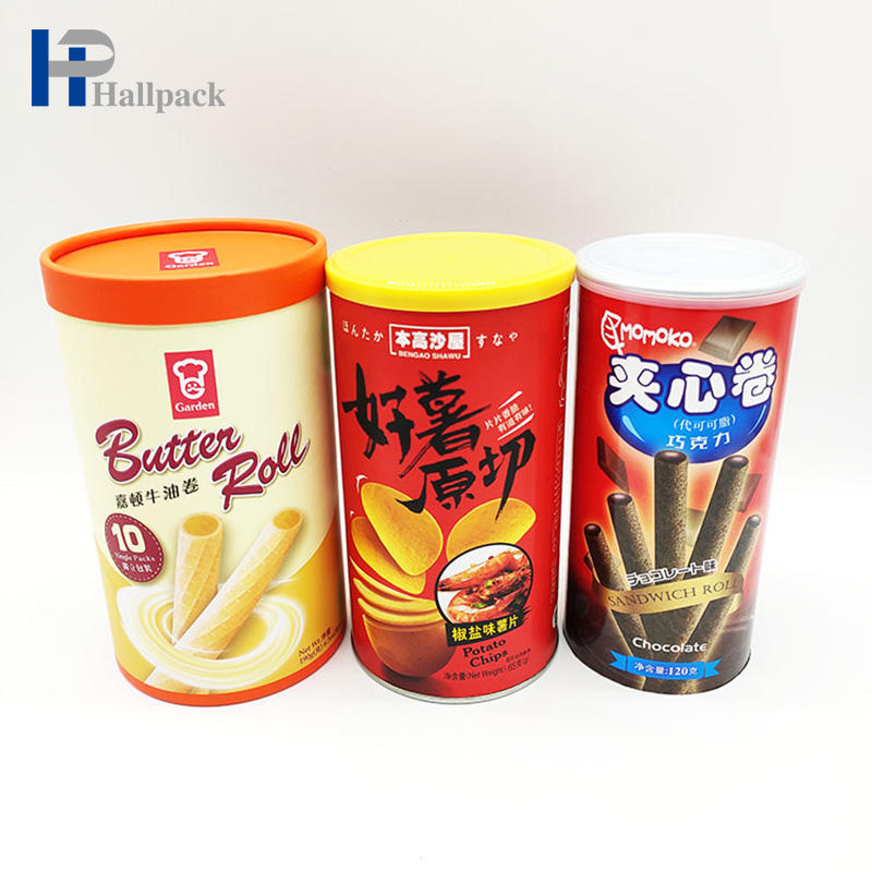 اسطوانة الورق الأساسية جولة القصدير ورقة أنبوب التعبئة والتغليف للأغذية 250G